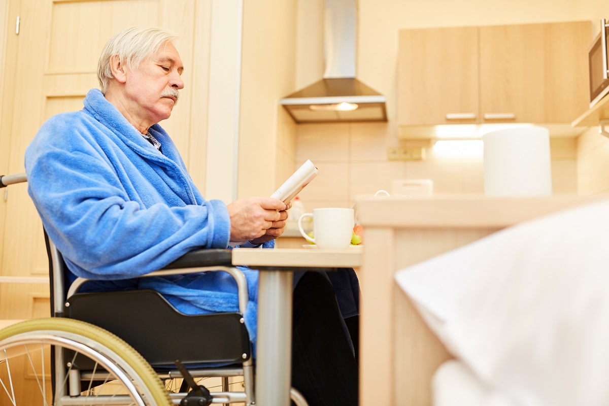 Kitchen in assisted living suite