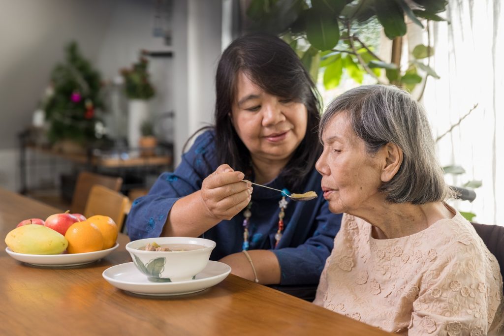 Caregiver at work