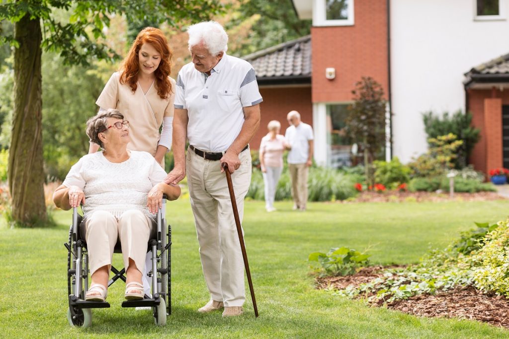 Couple in assisted living