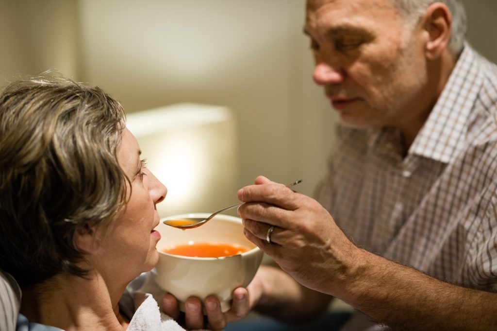 Feeding a senior