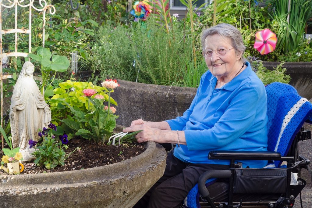 Gardening at assisted living