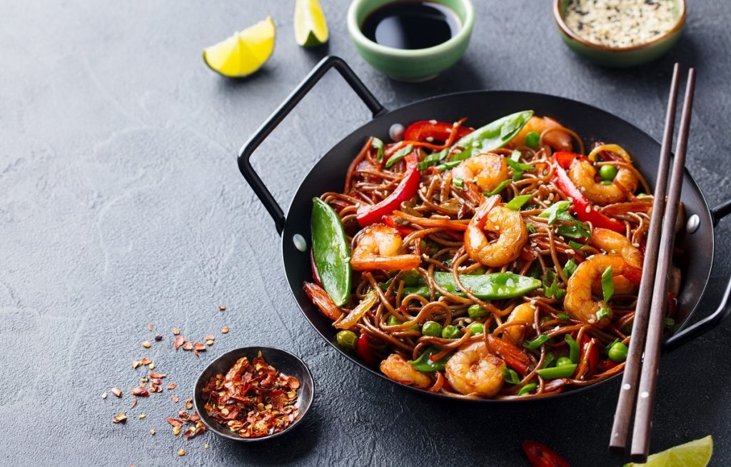 Shrimp stirfry