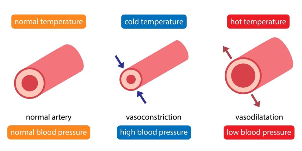 Impact of heat on blood pressure