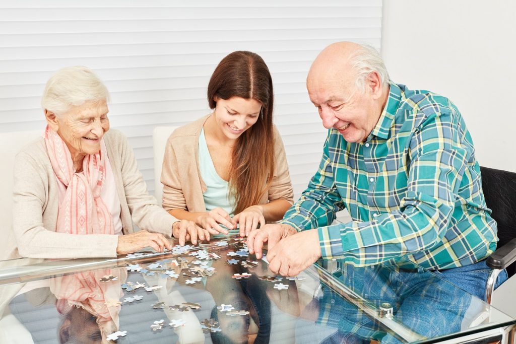 Puzzles engage seniors