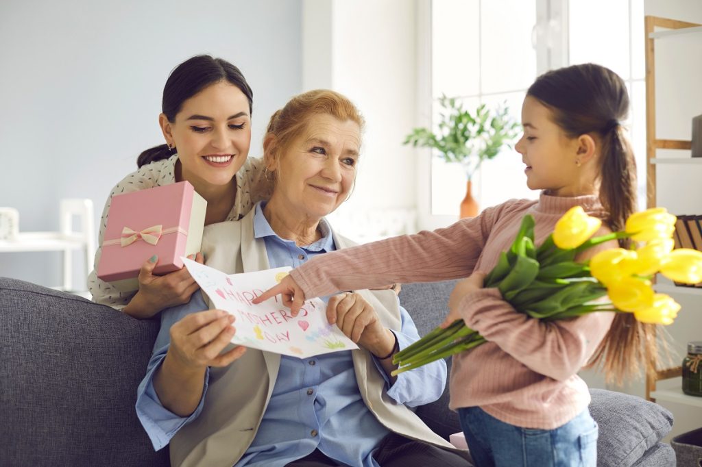 Card & flowers