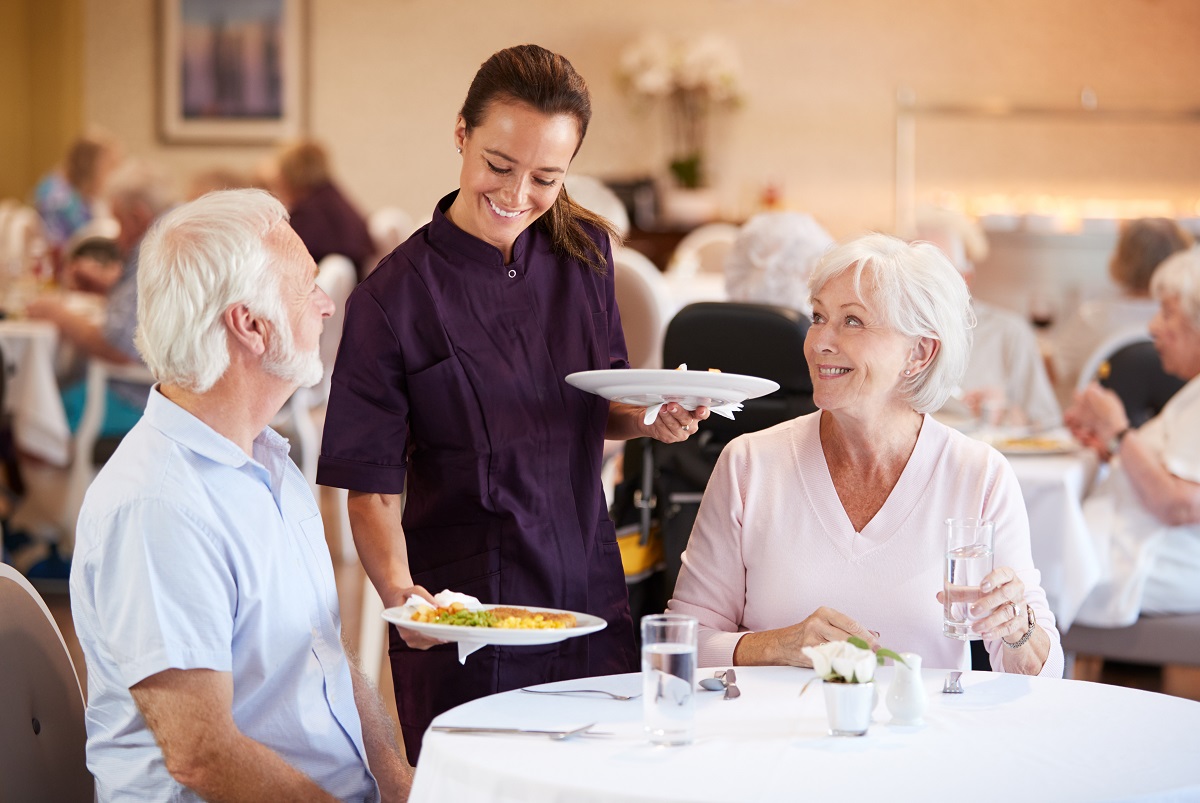 Restaurant style dining in assisted living